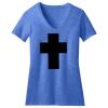 Women's Perfect Blend ® CVC V Neck Tee Thumbnail