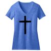 Women's Perfect Blend ® CVC V Neck Tee Thumbnail