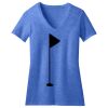 Women's Perfect Blend ® CVC V Neck Tee Thumbnail