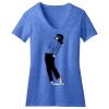 Women's Perfect Blend ® CVC V Neck Tee Thumbnail