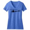 Women's Perfect Blend ® CVC V Neck Tee Thumbnail