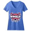 Women's Perfect Blend ® CVC V Neck Tee Thumbnail