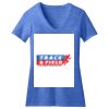 Women's Perfect Blend ® CVC V Neck Tee Thumbnail