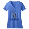 Women's Perfect Blend ® CVC V Neck Tee Thumbnail