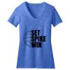 Women's Perfect Blend ® CVC V Neck Tee Thumbnail