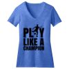 Women's Perfect Blend ® CVC V Neck Tee Thumbnail