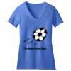 Women's Perfect Blend ® CVC V Neck Tee Thumbnail