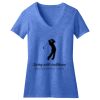 Women's Perfect Blend ® CVC V Neck Tee Thumbnail