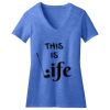 Women's Perfect Blend ® CVC V Neck Tee Thumbnail