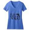 Women's Perfect Blend ® CVC V Neck Tee Thumbnail