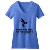 Women's Perfect Blend ® CVC V Neck Tee Thumbnail