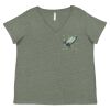 Curvy Collection Women's Fine Jersey V-Neck Tee Thumbnail