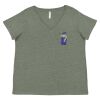 Curvy Collection Women's Fine Jersey V-Neck Tee Thumbnail