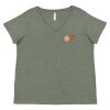 Curvy Collection Women's Fine Jersey V-Neck Tee Thumbnail