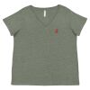 Curvy Collection Women's Fine Jersey V-Neck Tee Thumbnail