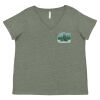 Curvy Collection Women's Fine Jersey V-Neck Tee Thumbnail