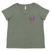 Curvy Collection Women's Fine Jersey V-Neck Tee Thumbnail