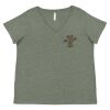 Curvy Collection Women's Fine Jersey V-Neck Tee Thumbnail