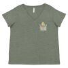 Curvy Collection Women's Fine Jersey V-Neck Tee Thumbnail