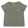 Curvy Collection Women's Fine Jersey V-Neck Tee Thumbnail