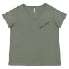 Curvy Collection Women's Fine Jersey V-Neck Tee Thumbnail