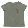 Curvy Collection Women's Fine Jersey V-Neck Tee Thumbnail