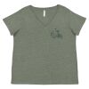 Curvy Collection Women's Fine Jersey V-Neck Tee Thumbnail