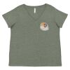Curvy Collection Women's Fine Jersey V-Neck Tee Thumbnail