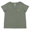 Curvy Collection Women's Fine Jersey V-Neck Tee Thumbnail