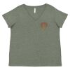 Curvy Collection Women's Fine Jersey V-Neck Tee Thumbnail