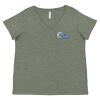 Curvy Collection Women's Fine Jersey V-Neck Tee Thumbnail