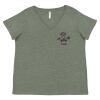 Curvy Collection Women's Fine Jersey V-Neck Tee Thumbnail