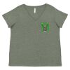 Curvy Collection Women's Fine Jersey V-Neck Tee Thumbnail
