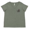 Curvy Collection Women's Fine Jersey V-Neck Tee Thumbnail