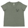 Curvy Collection Women's Fine Jersey V-Neck Tee Thumbnail