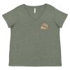 Curvy Collection Women's Fine Jersey V-Neck Tee Thumbnail