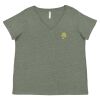 Curvy Collection Women's Fine Jersey V-Neck Tee Thumbnail