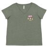 Curvy Collection Women's Fine Jersey V-Neck Tee Thumbnail
