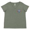 Curvy Collection Women's Fine Jersey V-Neck Tee Thumbnail