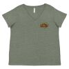 Curvy Collection Women's Fine Jersey V-Neck Tee Thumbnail