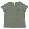 Curvy Collection Women's Fine Jersey V-Neck Tee Thumbnail
