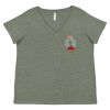 Curvy Collection Women's Fine Jersey V-Neck Tee Thumbnail