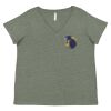 Curvy Collection Women's Fine Jersey V-Neck Tee Thumbnail