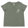 Curvy Collection Women's Fine Jersey V-Neck Tee Thumbnail