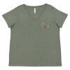 Curvy Collection Women's Fine Jersey V-Neck Tee Thumbnail