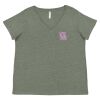 Curvy Collection Women's Fine Jersey V-Neck Tee Thumbnail