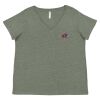 Curvy Collection Women's Fine Jersey V-Neck Tee Thumbnail