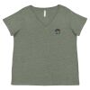Curvy Collection Women's Fine Jersey V-Neck Tee Thumbnail