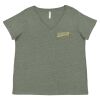 Curvy Collection Women's Fine Jersey V-Neck Tee Thumbnail