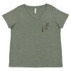 Curvy Collection Women's Fine Jersey V-Neck Tee Thumbnail